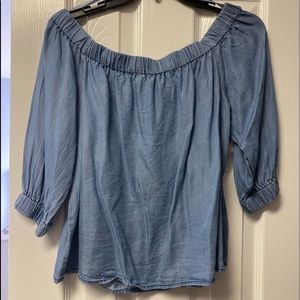 Denim OTS top